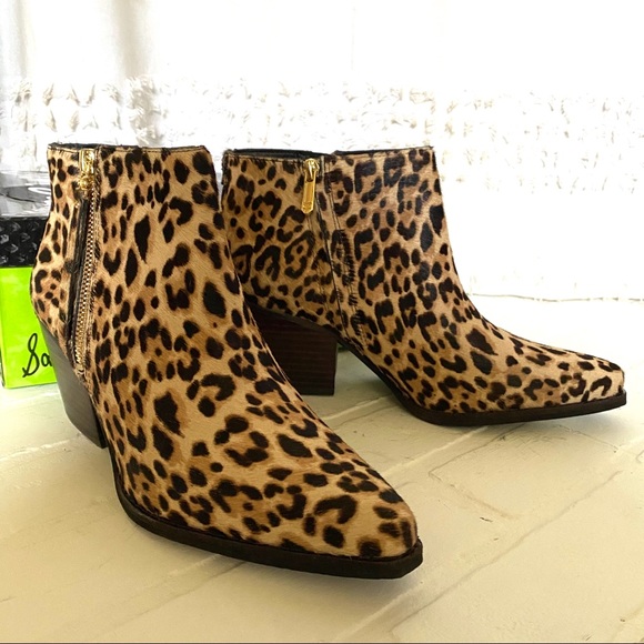 walden genuine calf hair bootie